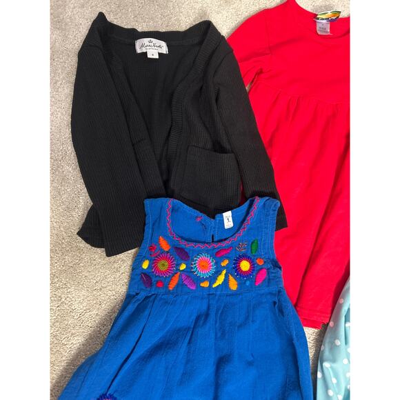 Bundle of 6 Toddler Girl Clothes Mud Pie Millie loves Lily Marie Nicole Size 2T - Picture 2 of 14